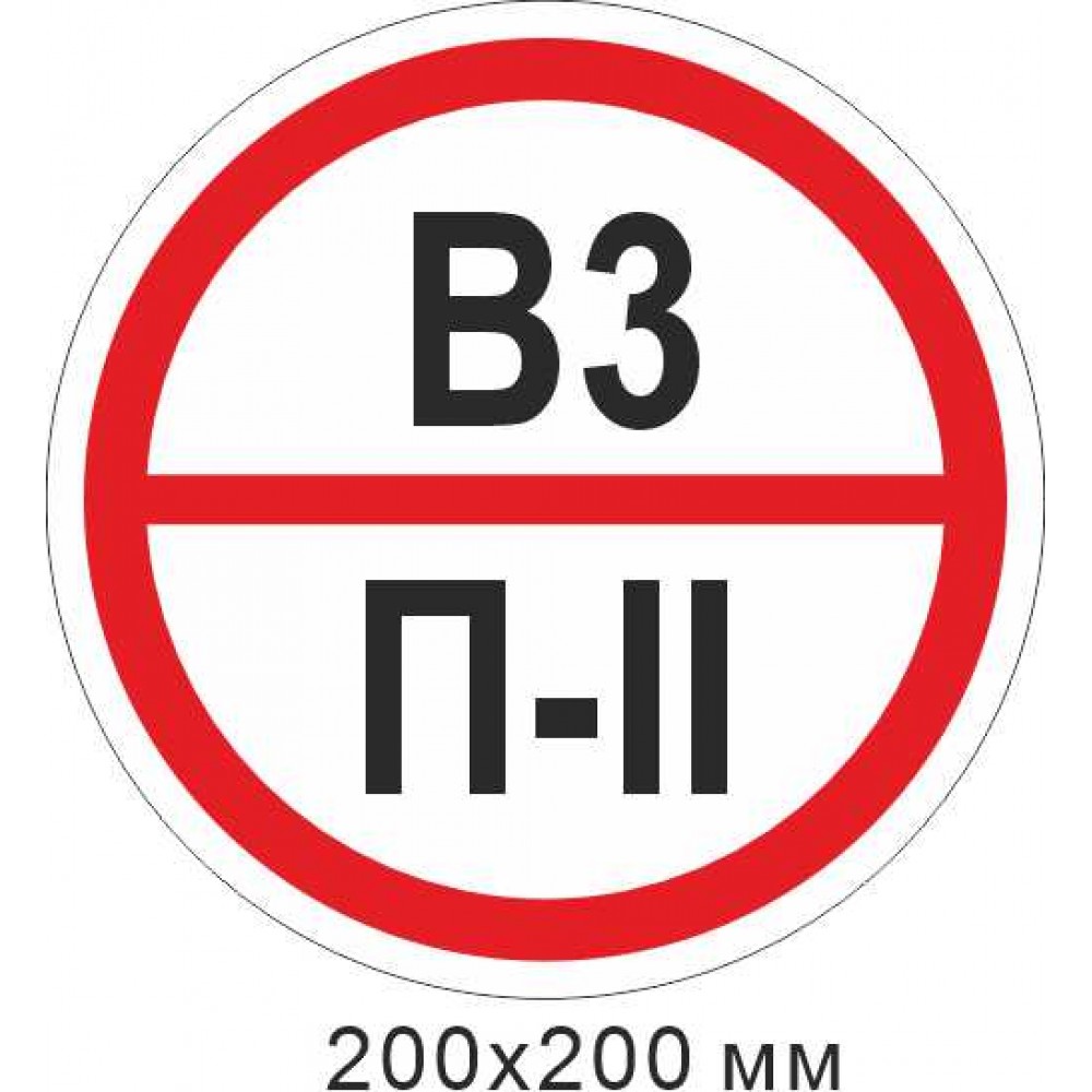 Пожарный знак пластиковая табличка. "Знак категории помещения - В"